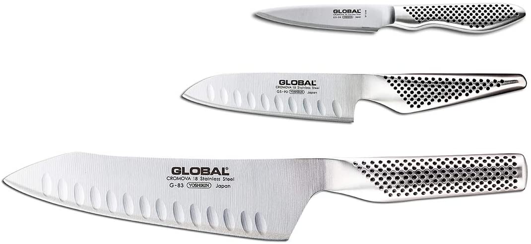 Global G-833890, Classic 3 Piece Knife Set