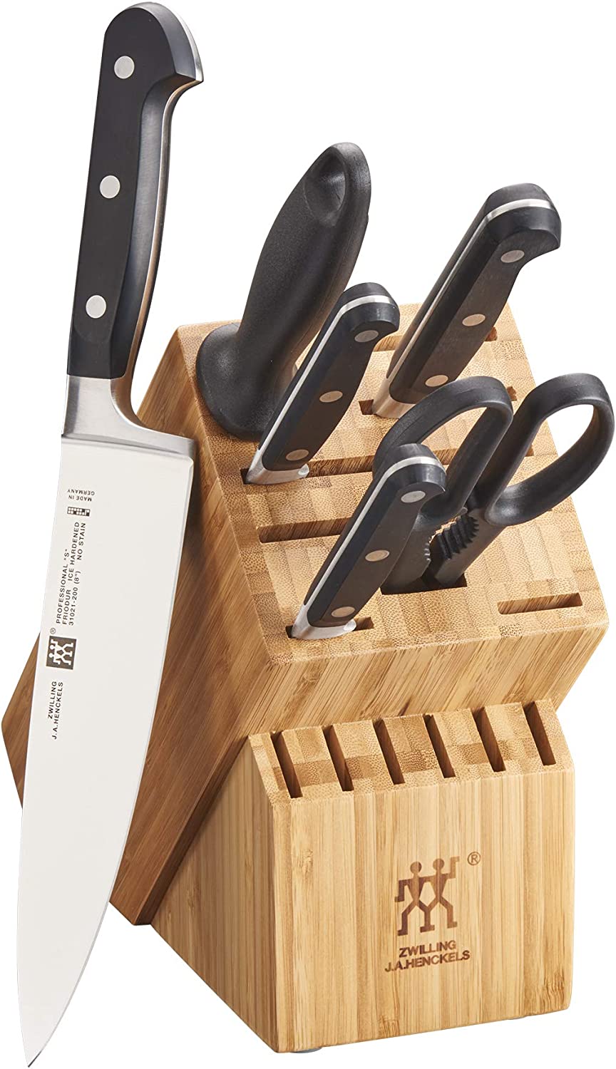 Zwilling Twin Professional S 7-piece Knife Set with Block