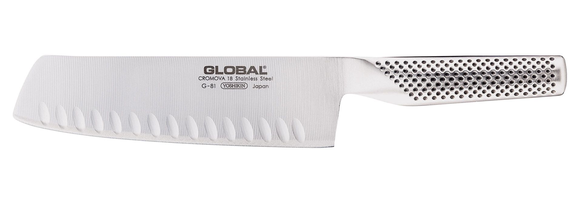 Global G-81 7-inch Vegetable Hollow Ground Knife